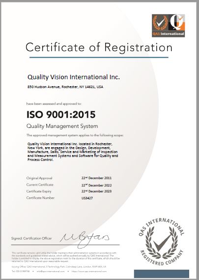  ISO 9001:2015 Certificate