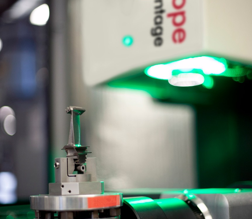 A part manufactured by Winbro Group being measured on a SmartScope Quest multisensor measurement system
